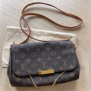 Louis Vuitton Favorite Monogram MM Brown Shoulder Bag